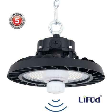 Campana LED UFO Industrial 150W - CCT - Con Sensor De Movimiento