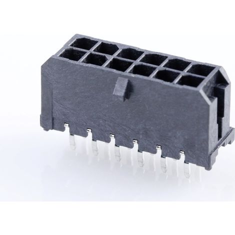 Molex Einbau-Stiftleiste (Standard)  Polzahl Gesamt 12 Rastermaß: 3 mm 430451212 1 St. Tray