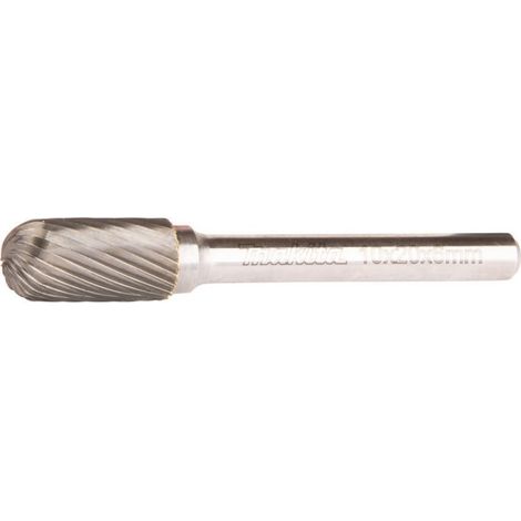 Makita B-52744 Fresa Sferica 10x20 mm Ø6 mm (3/8x3/4" Ø1/2") Dente Singolo (1/4)