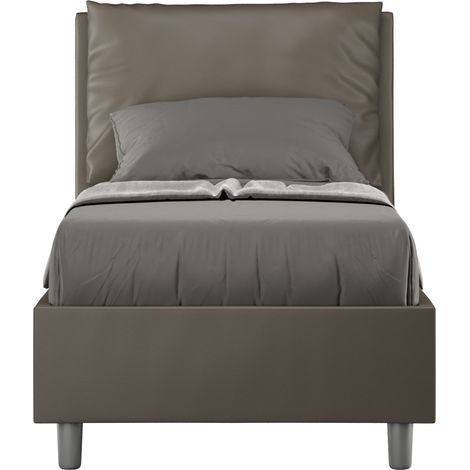 Letto Singolo 80x200 cm Senza Rete Antea Cappuccino (1/4)