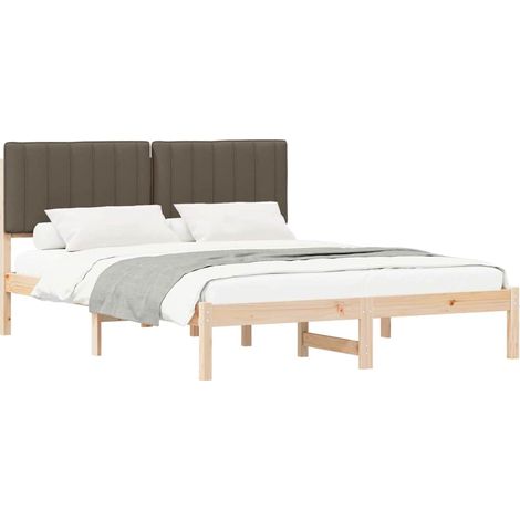 Maison Exclusive - Letto con Testiera Rivestita Talpa 160 x 200 cm