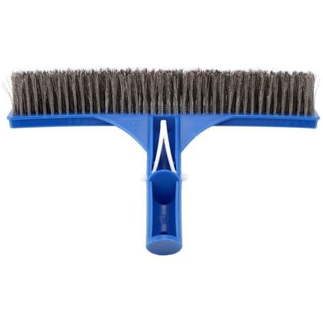 Brosse murale bleue pour piscine Tête de brosse de nettoyage en plastique Accessoires pour piscine Spas Outils de nettoyage pour spa (26cm) (1/5)