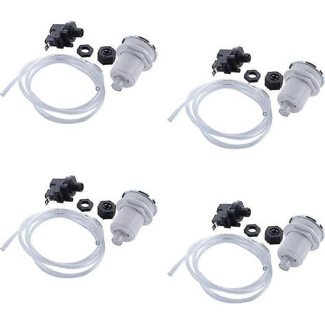 Interrupteur à bouton-poussoir marche/arrêt 4x 16a pour jets d'eau à remous, baignoire, spa, poubelle (1/5)