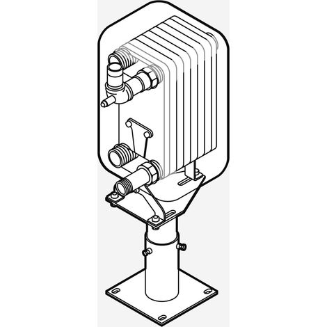 Set Systemtrennung WHI sepa 180 1 Wärmetauscher 180kW, Wärmedämmung, Füße - 40900017022 von Weishaupt