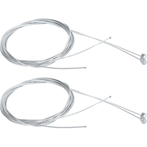 Lot de 10 câbles de frein pour vélo, 1800 mm, 1,5 mm², revêtement zinc, pour VTT et vélo de route. Accessoires de cyclisme. (1/5)