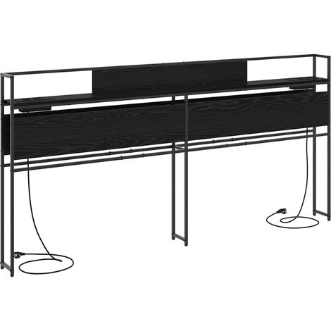 Maison Exclusive - Testata contenitore Rovere nero Legno multistrato