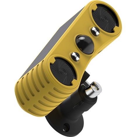 Alarme solaire infrarouge sonore et lumineuse IP65 étanche à la pluie, avec alarme sonore et visuelle pour ferme, verger, ranch et cour (1/5)