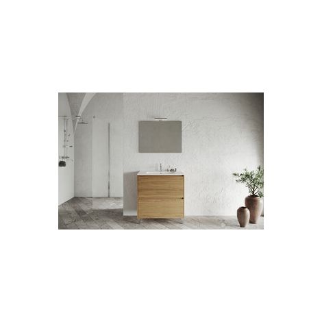 MOBILE BAGNO LISBONA 2C  80 ROVERE NATURALE