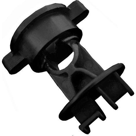 100 Pcs 33 x 48 mm Noir Isolateur Électronique pour Clôture Isolateur ABS Isolateur Cloture Electrique Piquet Fer pour Poteau de Clôture Électrique pour Tige Centrale de Diamètre 9.5 mm (1/5)