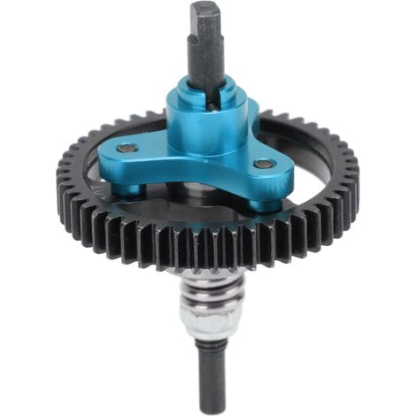 Embrayage complet à glissement différentiel métallique ajouré 50T pour Traxxas Slash 2WD 1/10 RC voiture bleu