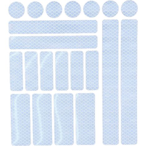 Autocollant Réfléchissant Pour Vélo De Montagne - Bande Réfléchissante Adhésive - Pour Cadre De Vélo Scooter Patinette Surface Lisse - Lot De 10 (1/5)