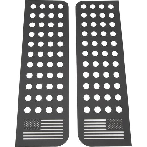 Set mit 2 Aufklebern für die hinteren Türscheiben, aus Aluminiumlegierung, für Wrangler JK 2007 bis 2018, Typ B (1/5)
