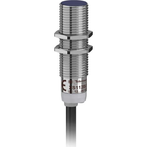 Xs112blpal2 Schneider Capteur Inductif Cylindrique M12 12 à 24vdc Pnp No 3 Fils Noyable Cable 2m Telemecanique (1/3)