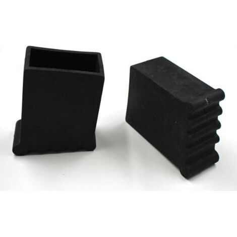 Pieds D'Échelle 50x25CM, Embouts De Protection Pour Échelles, Pieds D'Échelle Pieds D'Échelle En Caoutchouc Antidérapants Pour Escabeaux, Pieds En Caoutchouc Vissables Avec Vis, 4 Pièces Noir (1/3)