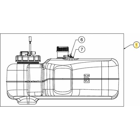 TANK OHNE DECKEL FÜR EFI MOTOREN ORIGINAL MTD 651-06556A