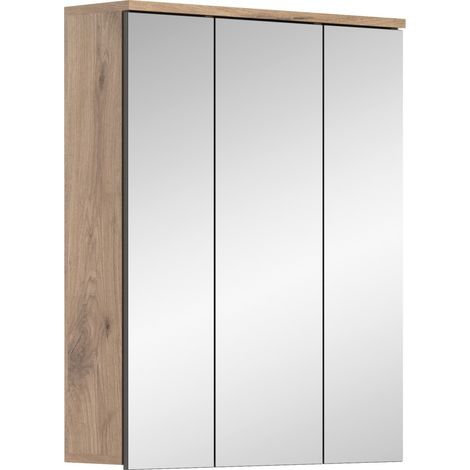 Mobile contenitore con specchi – Rovere chiaro – SELMA