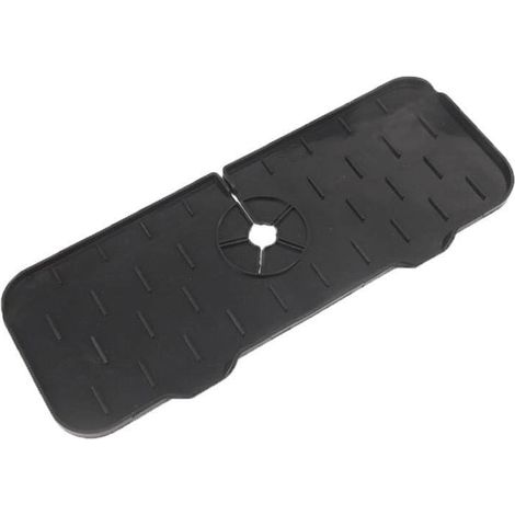 Sollbry 2 Spritzschutzabdeckungen für Küchenspüle, Wasserhahn-Pads, schwarz (1/4)