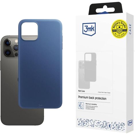 Custodia opaca 3mk blu per Apple iPhone 12 Pro Max (1/2)