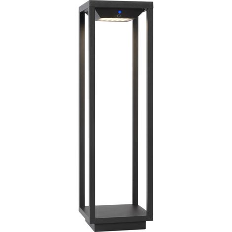 Borne solaire LED 2,2W capteurs anthracite Tenso Lucide (1/5)