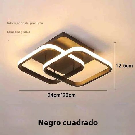(Noir 25W) Applique murale LED moderne de style nordique pour couloir (1/5)