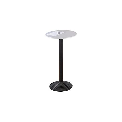 Mesa de bar con pata de hierro fundido  1 tablero de mesa  gris