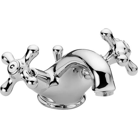 Miscelatore lavabo Paffoni Iris in ottone con piletta di scarico inclusa (1/2)