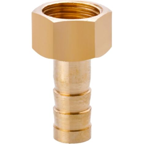 Raccord cannelé en laiton 1/2", filetage femelle, épisseur de métaux, barbillons, raccord tuyau, connecteur adaptateur pour air, eau, huile (épaisseur 8 mm) Filetage Femelle G1/4 8MM (1/5)