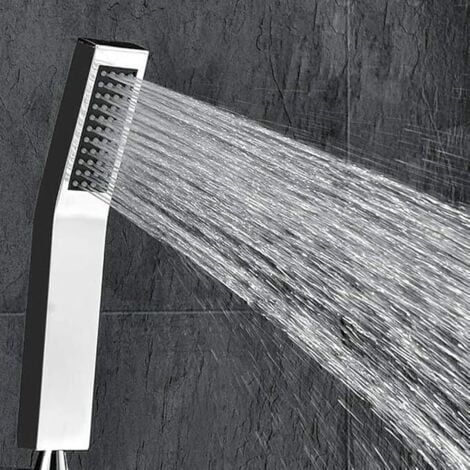 Pommeau de douche en laiton, haute pression, style L, finition chromée (1/5)