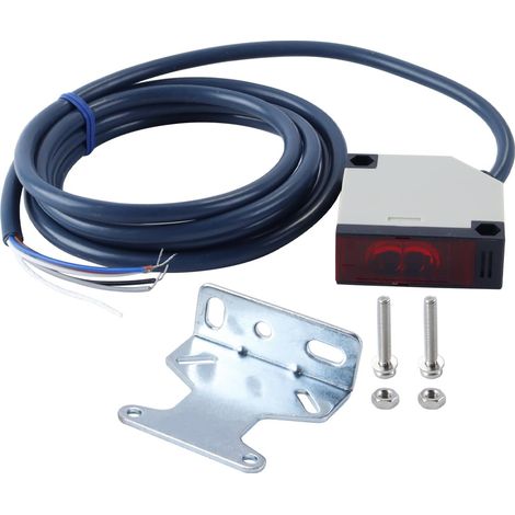 Barrière lumineuse réfléchissante, E3JK-DS30M1, interrupteur photoélectrique à réflexion CA 90-250 V pour alarme de porte de garage automatique, capteur DIY pour éclairage d'escalier (1/5)