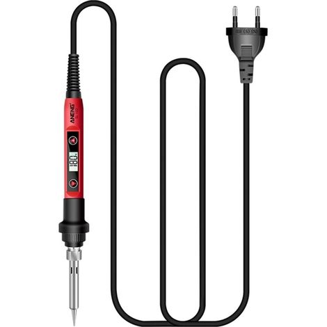 Fer à souder 60W avec contrôle de température réglable sur 6 niveaux et pince de soudage pour le câblage. (1/5)