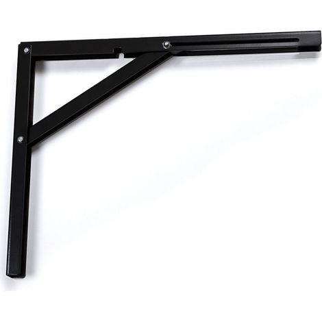 4er Pack - Klappkonsole 390 x 300 mm schwarz Tragkraft 120 kg (pro Paar)