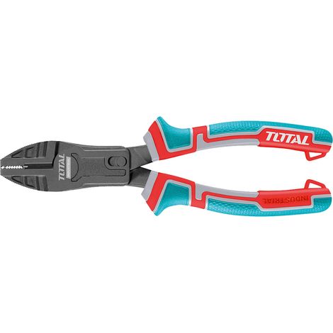 Pince Universelle - 200 mm – Acier Cr-V avec Téflon - Poignée ergonomique trimatériau - Multifonction et renforcée - Fixation pour protection anti-chute (1/5)