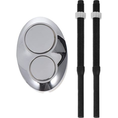 Bouton Poussoir Ovale pour réservoir WC, Abs, Chromé (1/5)