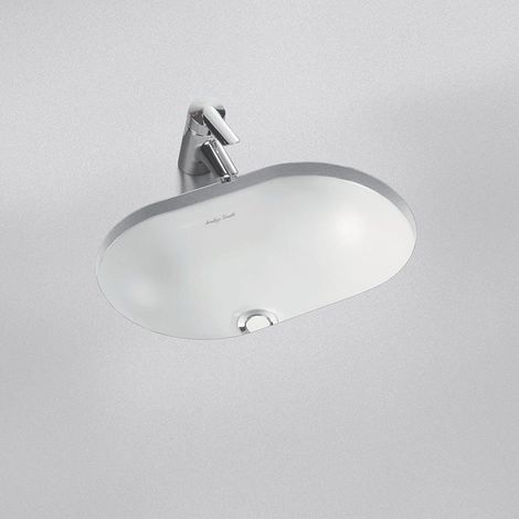Armitage Shanks Marlow 21 Oval Under Countertop Basin with Overflow 550mm Wide - 0 Tap Hole (1/2)