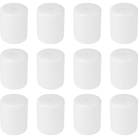 Lot de 12 Salières et Poivrières en porcelaine, compatibles lave-vaisselle, Blanc (1/5)