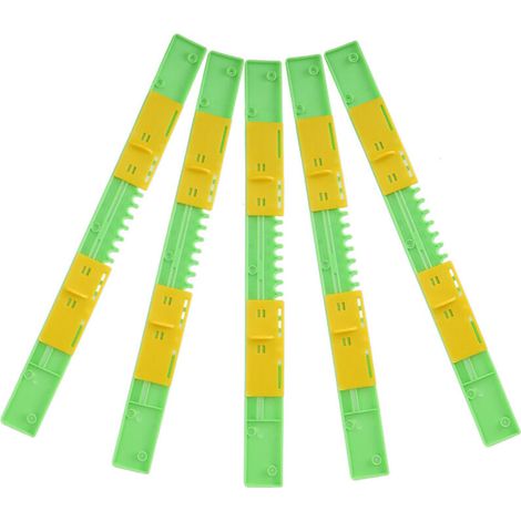 Porte de Ruche Anti-Fuite en Plastique, 5 Pièces avec Garde d'Entrée pour Apiculture, 45cm (1/5)