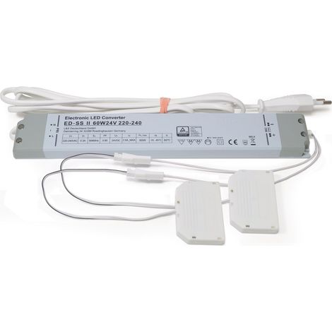 Convertitore LED 230 V a 24 V 60 W distributore a 2x6 uscite