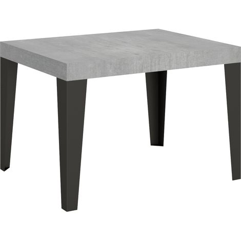 Tavolo allungabile 110/194x70 cm Flame cemento gambe antracite (1/3)
