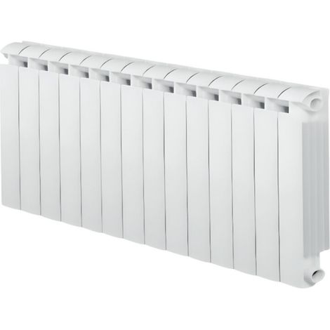 Zentralheizung aus Aluminiumguss 14 Elemente weiß KLASS 600, 1848w