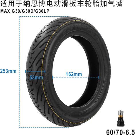 Yuanxing 60/70-6.5 10-inch tubeless tires, puncture-proof, for Ninebot MAX G30 electric scooter - Accessories (1/5)