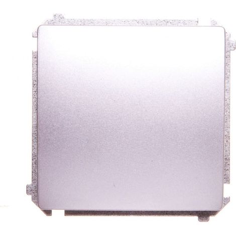 Interruptor monopolar básico Simon 10AX 250V, conectores rápidos, plata mate BMW1.01/43