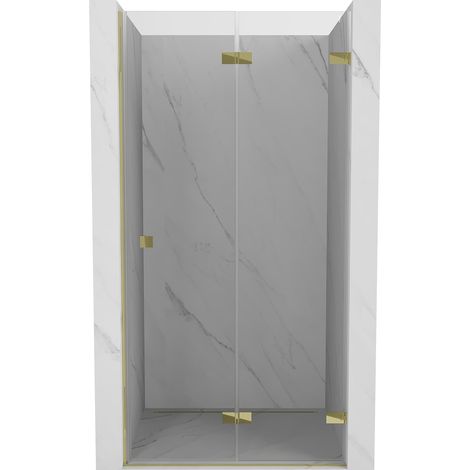 Mexen Lunar-F puerta de ducha plegable derecha 60 cm, transparente, dorado - 836-060-000-50-00-P (1/5)