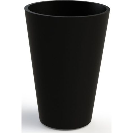 Jardinera de hormigon CONIK 70-50 negro (1/5)