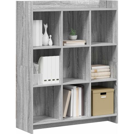 Libreria Armadio per Libri Sonoma grigio 87,5 x 30 x 111 cm Legno ingegnerizzato (1/5)