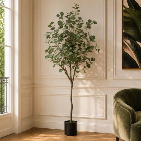 180cm Eucalyptus Realistic Artificial Tree Green - Premium Quality (1/3)