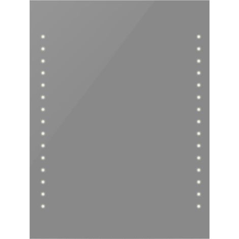 Badspiegel 60x80 cm mit LED-Leuchten vidaXL (1/4)