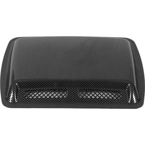 Pare-soleil Capot Prise Air Décoratif Autocollant Style Fibre de Carbone pour Voiture, Déflecteur d'Air Adhésif pour Capot, Accessoire Auto Extérieur, Couvre-Bonnet à Flux d'Air, Kit de 2 Pièces (1/5)
