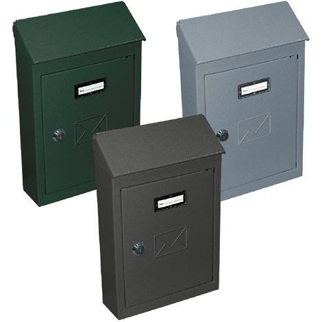 CASSETTA POSTALE 'CT' cm 18 x 5 x h 25 grigio lamiera verniciata. -DF 3130800 (1/2)
