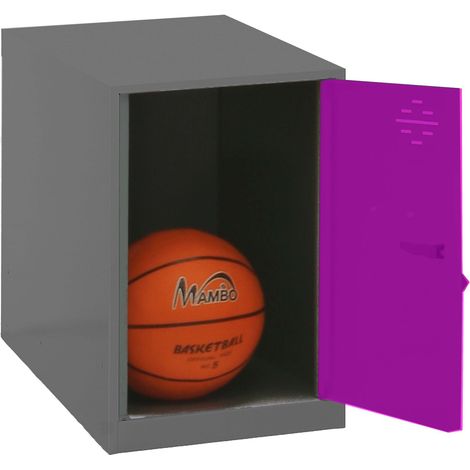 Simonrack Metall-Aufbewahrungskasten in Anthrazit und Rosa 50x40 cm (1/3)