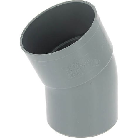 Adequa – Coude PVC mâle-femelle 22°30 pour évacuation – Diamètre Ø100 – Conception lisse pour éviter les impuretés